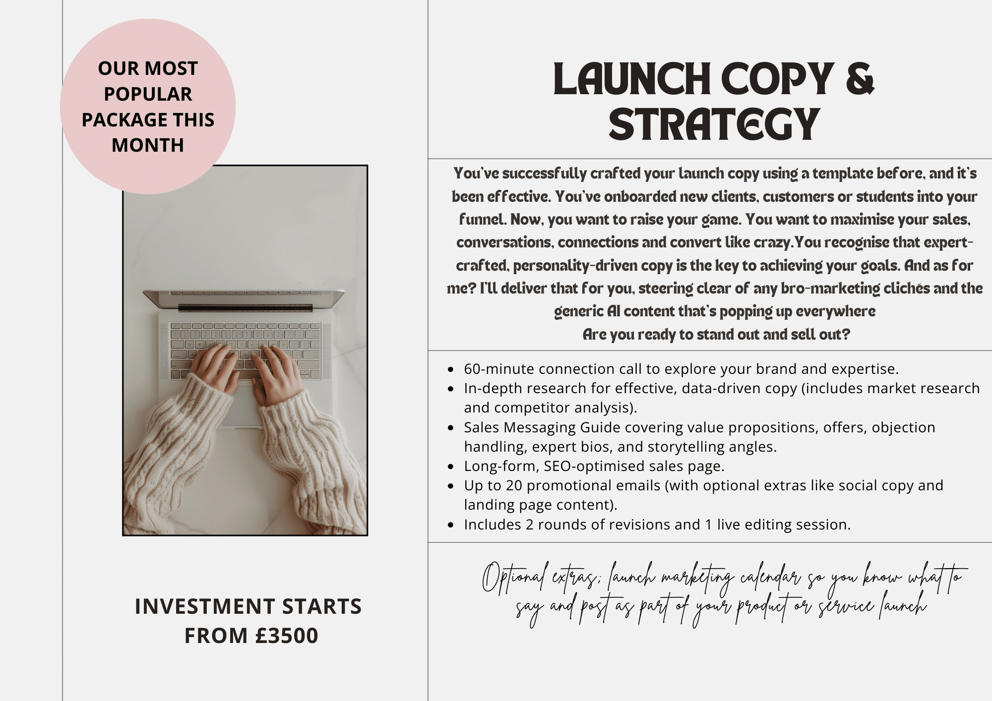 Launch Copy Strategy Service